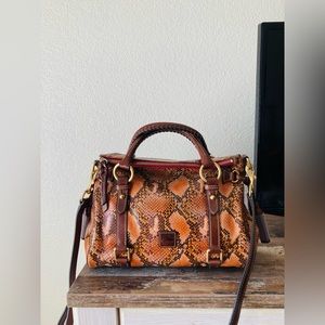 Dooney & Bourke Python Embossed Satchel